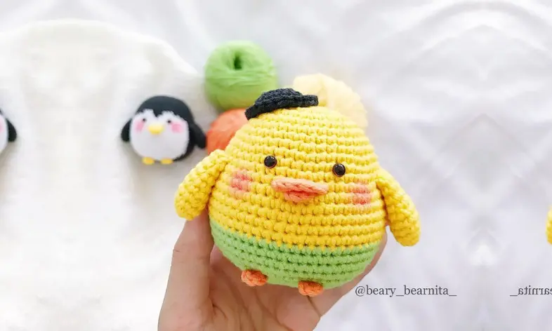 Bebê Pintinho Amigurumi