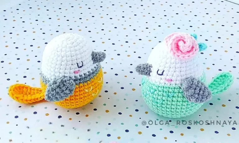 Casal de Passarinhos Amigurumi