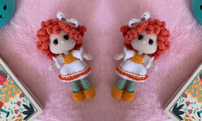Boneca Laranjinha Amigurumi