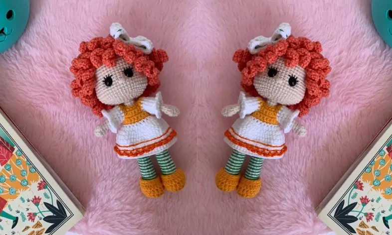 Boneca Laranjinha Amigurumi