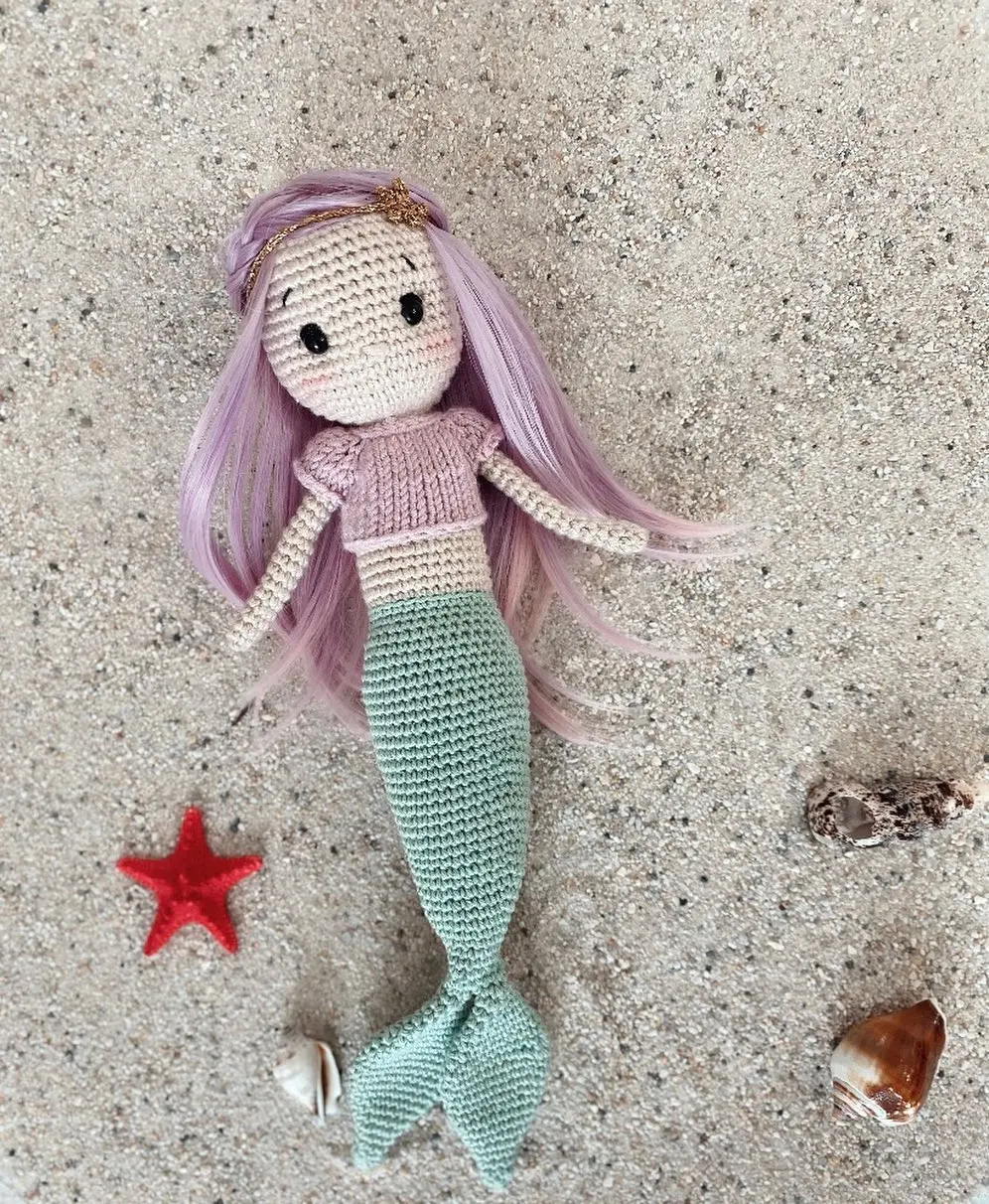 Receita Passo a Passo da Boneca Scampi a Sereia Amigurumi