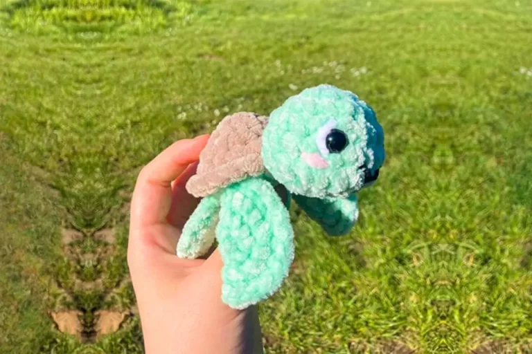 Fluffy a Tartaruga Amigurumi