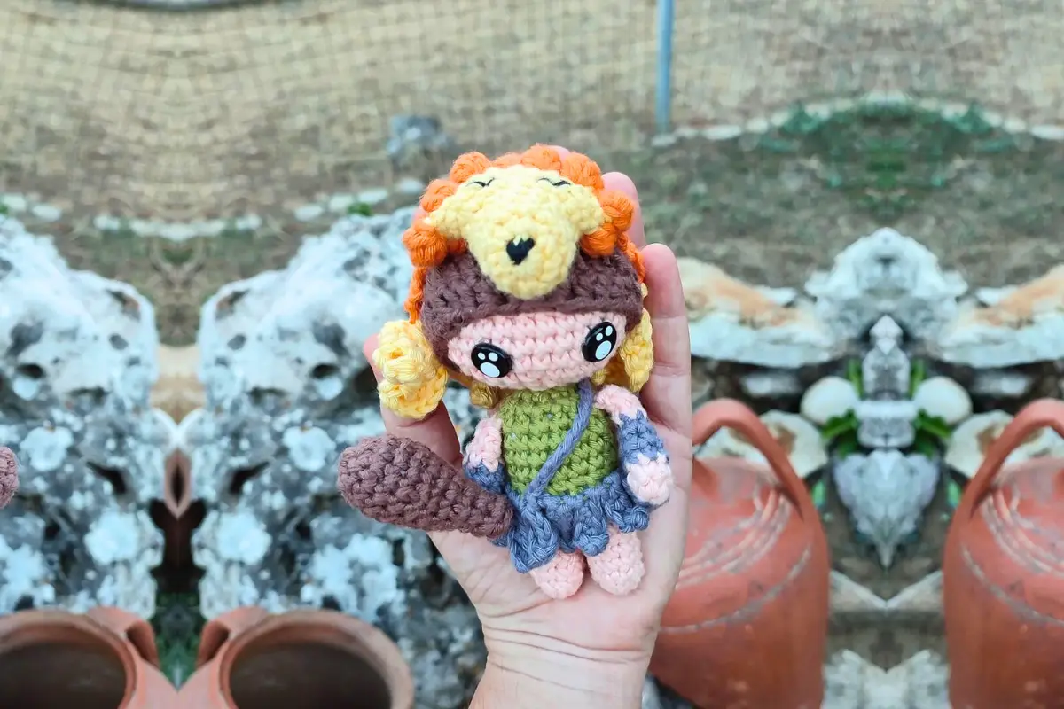 Guerreiro Hércules Boneca Amigurumi Grátis Receita Passo a Paso