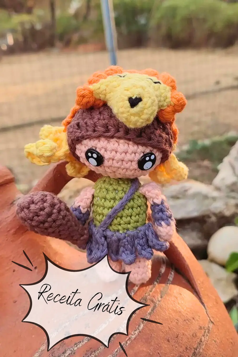 Guerreiro Hércules Boneca Amigurumi Receita Passo a Paso