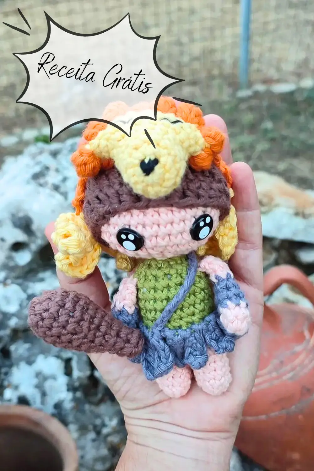 Guerreiro Hércules Boneca Amigurumi Receita Passo a Passo Gratis