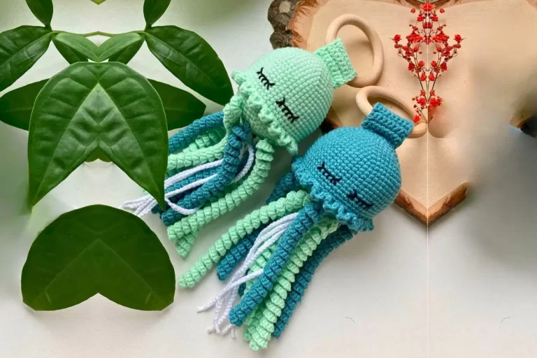 Polvo Chocalho Amigurumi