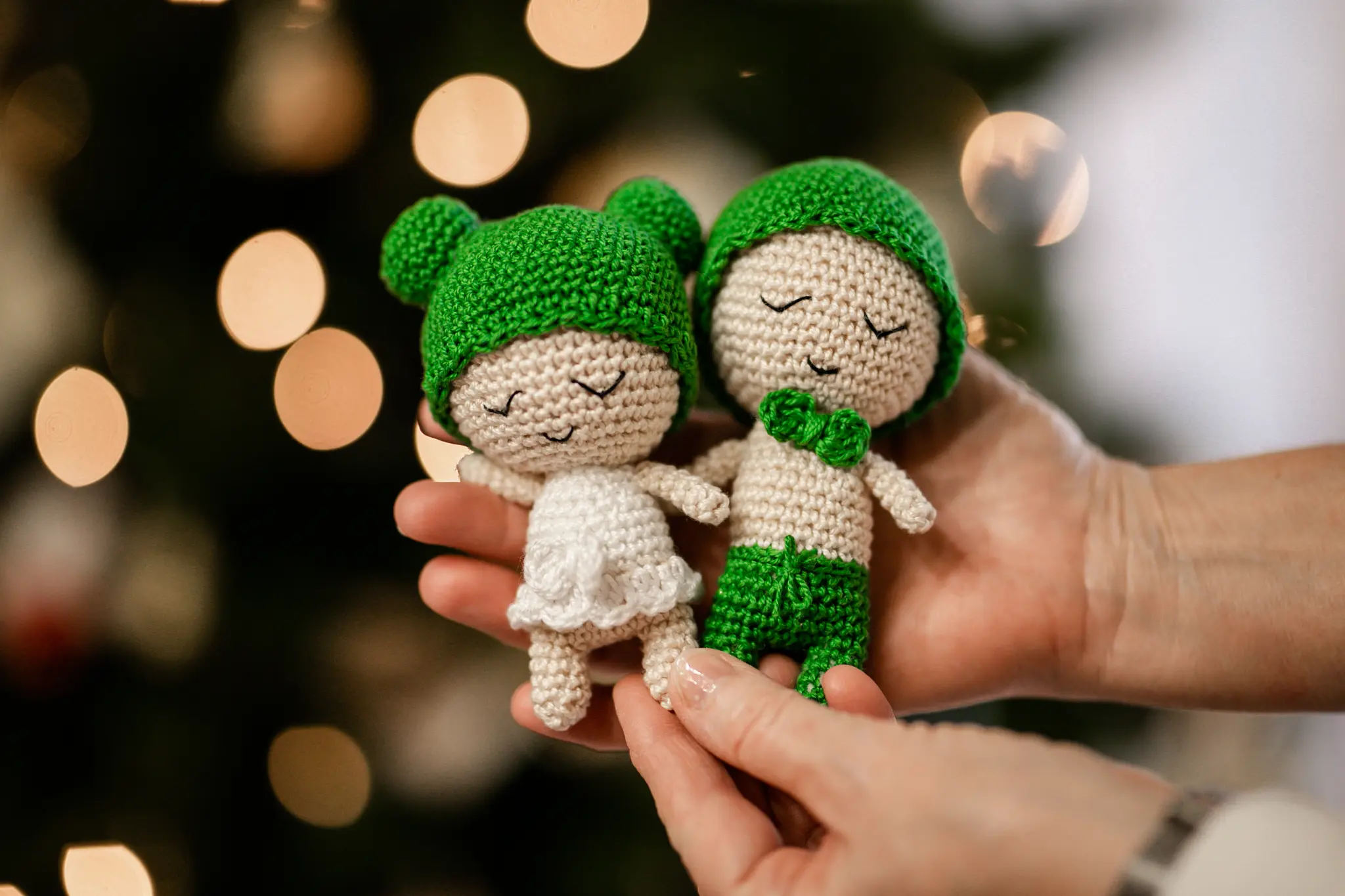 Bonecos Dele e Dela Amigurumi