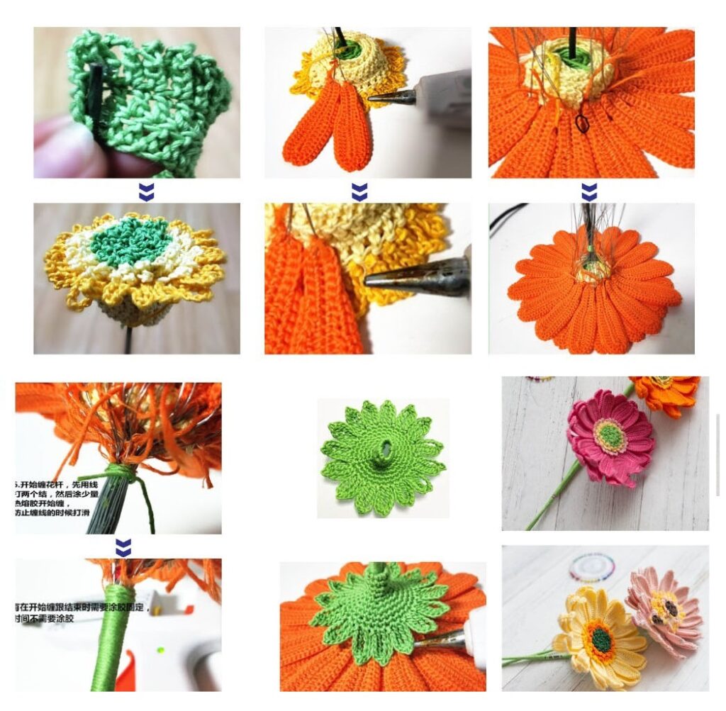 Gerberas-Tejidas-en-Crochet-PATRON-GRATIS-3