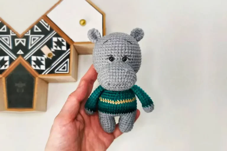 Lindo Hipopotomo Amigurumi