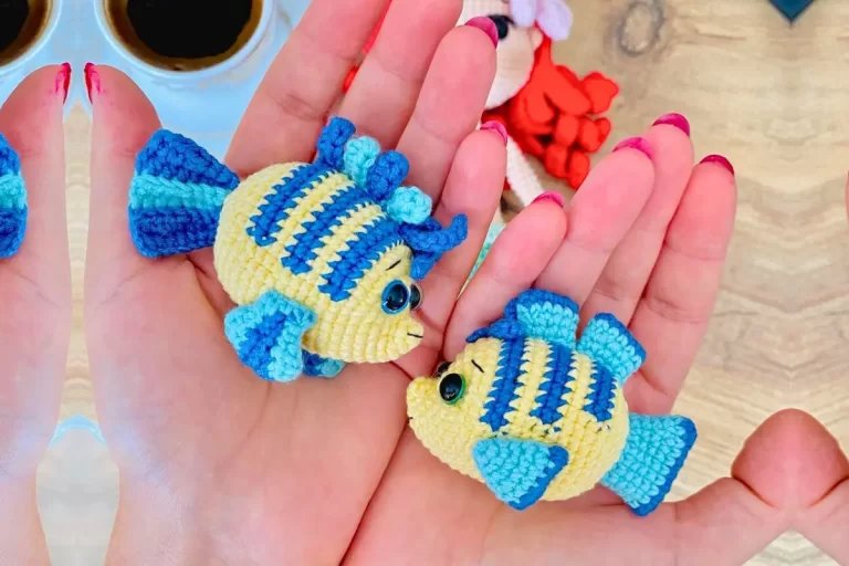 Peixe Linguado Amigurumi Sereia Ariel