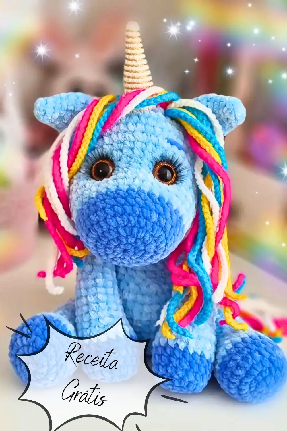 Unicornio Azul Amigurumi Pinterest