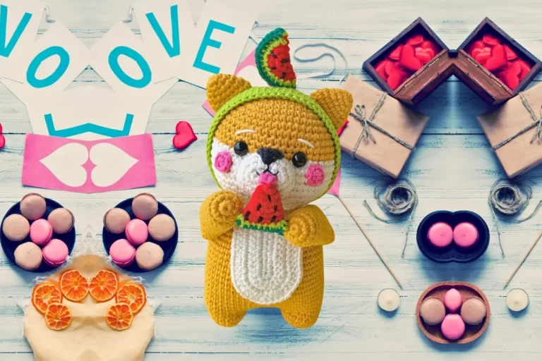 Urso Melancia Amigurumi