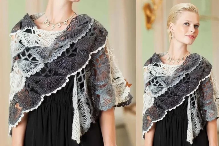 Xale Elegante e Croche