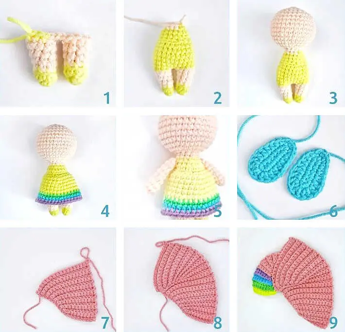 Boneca Fada Amigurumi Montagem