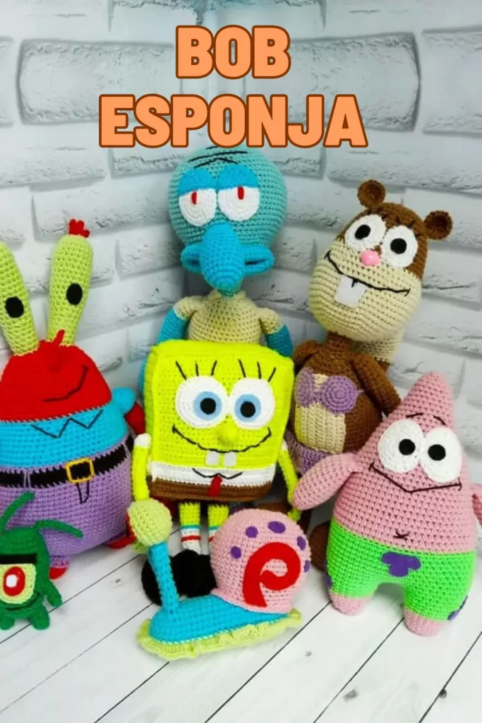 Bob Esponja Amigurumi Receita Passo a Passo Pinterest