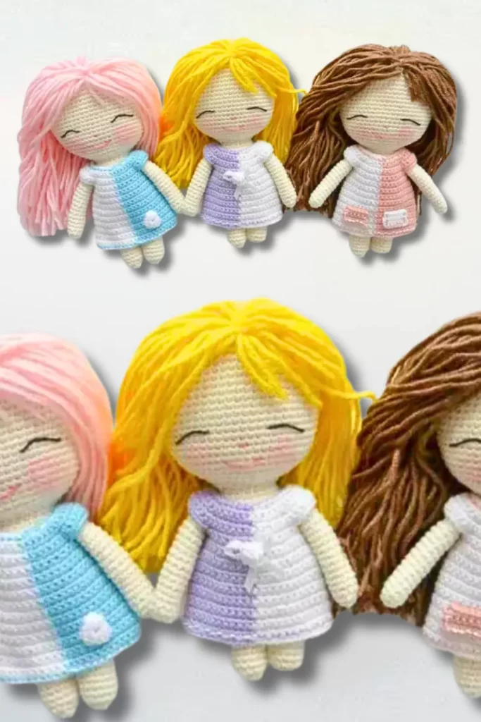 Bonecas Três Marias Mini Amigurumi Pinterest