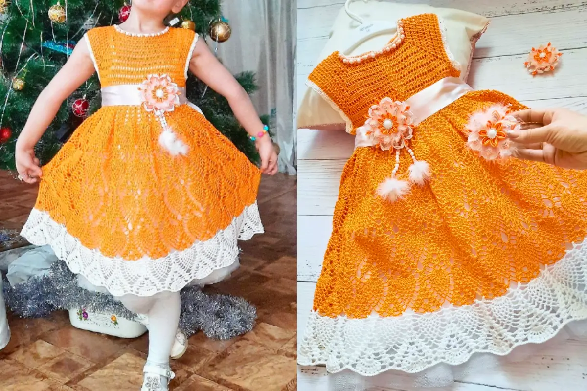 Vestidos de croche infantil 