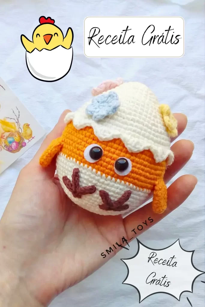 Pintinho no Ovo Amigurumi Pinterest