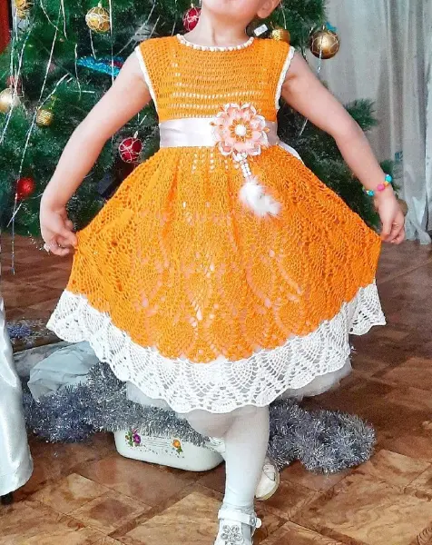 Vestidos de croche infantil 