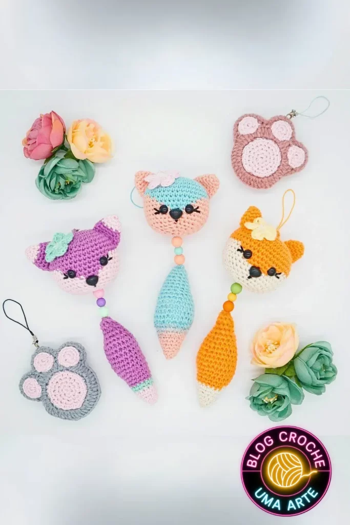 Kit Chaveiro Raposa Amigurumi Pinterest