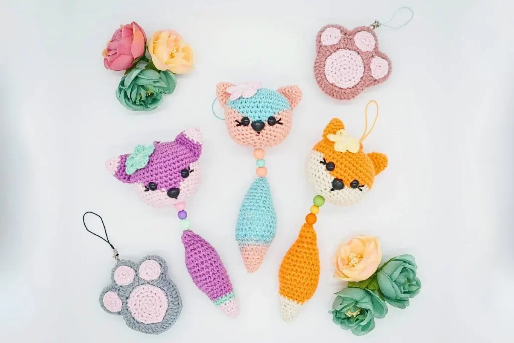 Kit Chaveiro Raposa Amigurumi Receita Gratis