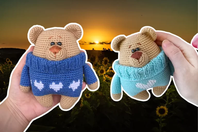 Ursinho de Sueter Amigurumi
