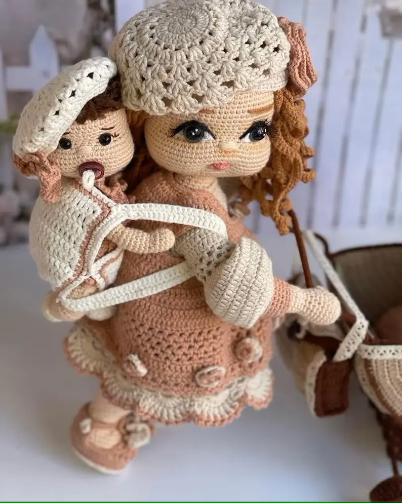 Boneca Mamãe Lara Amigurumi 2