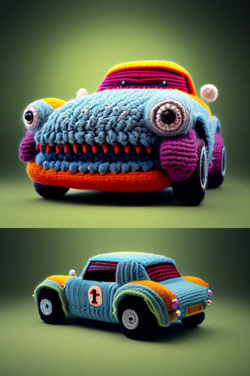 Carro Esportivo Amigurumi de croche