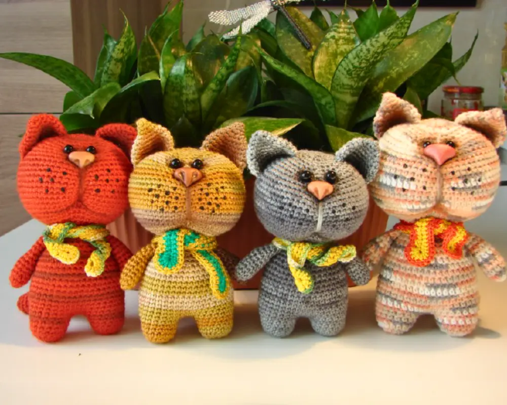 Gatos Kitty Guys Amigurumi