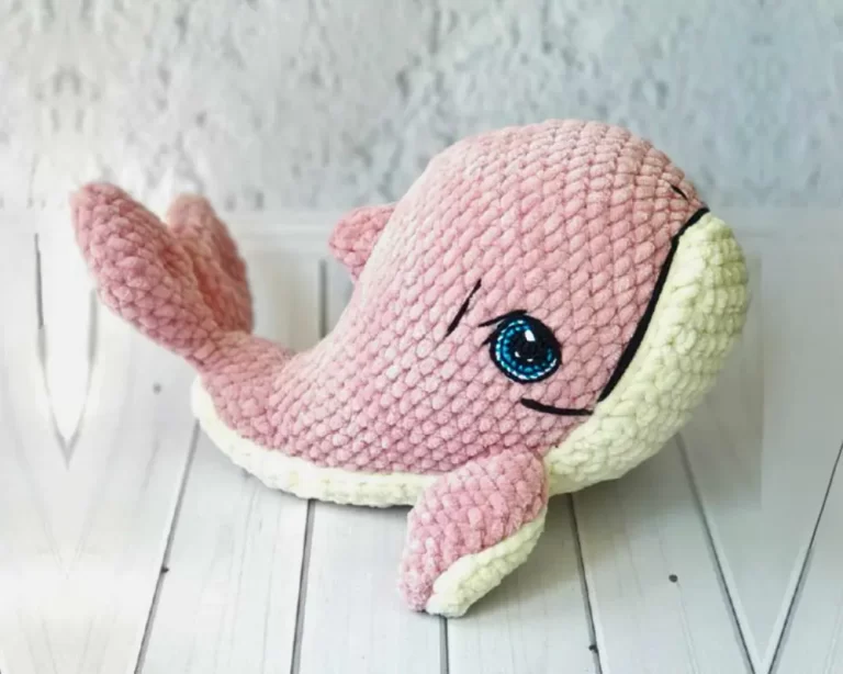 Golfinho Rosa Amigurumi
