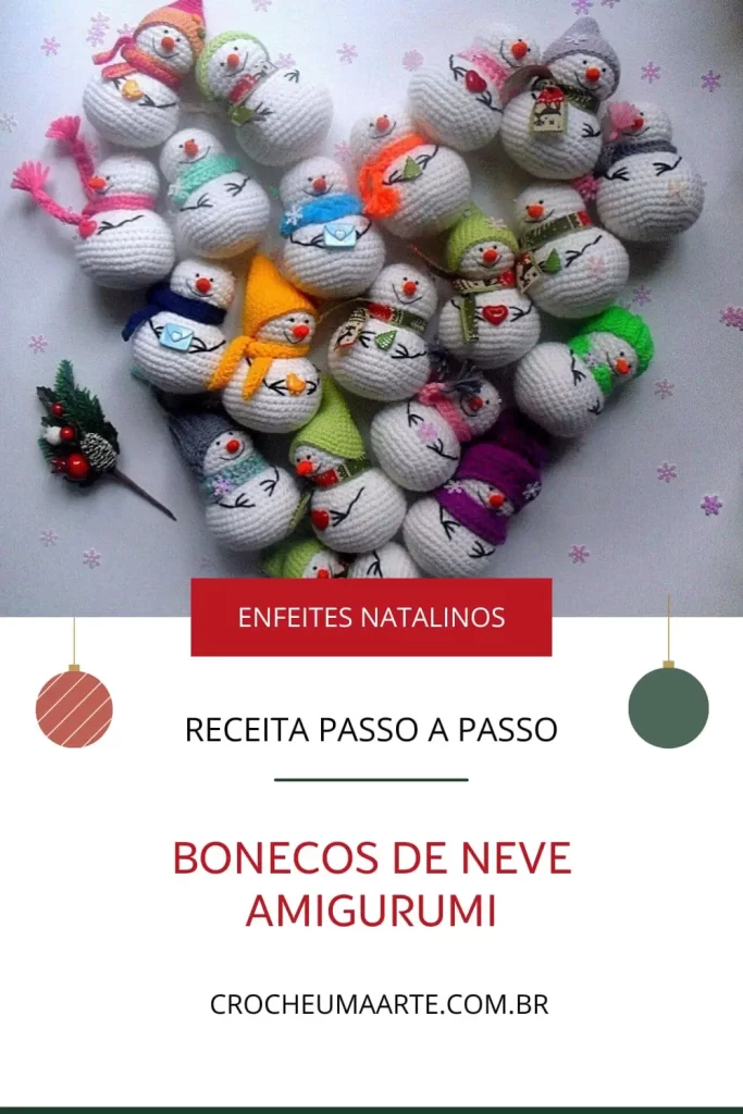 Bonecos de Neve Amigurumi Pinterest