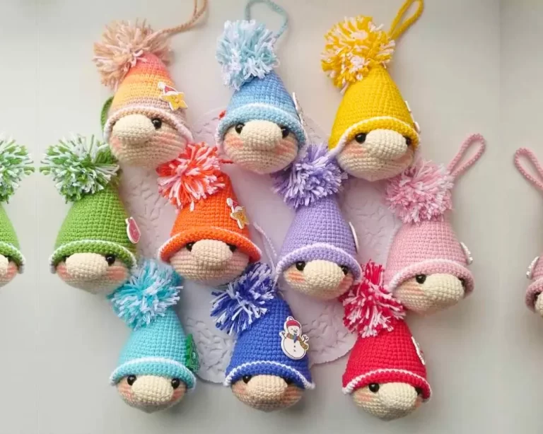 Gnomos Enfeites NAtalinos Amigurumi