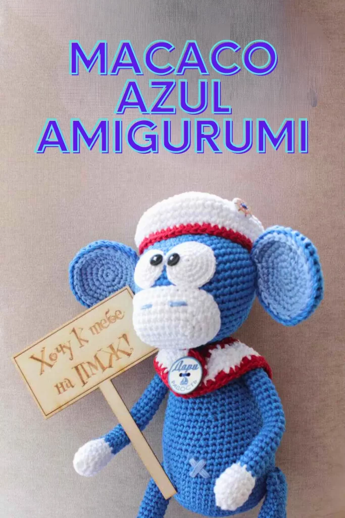 Macaco Azul Amigurumi Pinterest