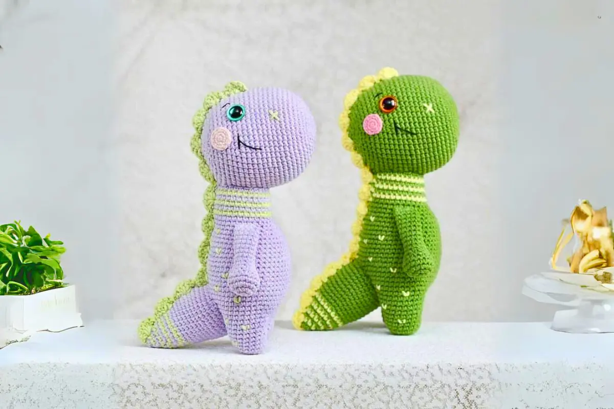 Amigos Dinossauros Amigurumi