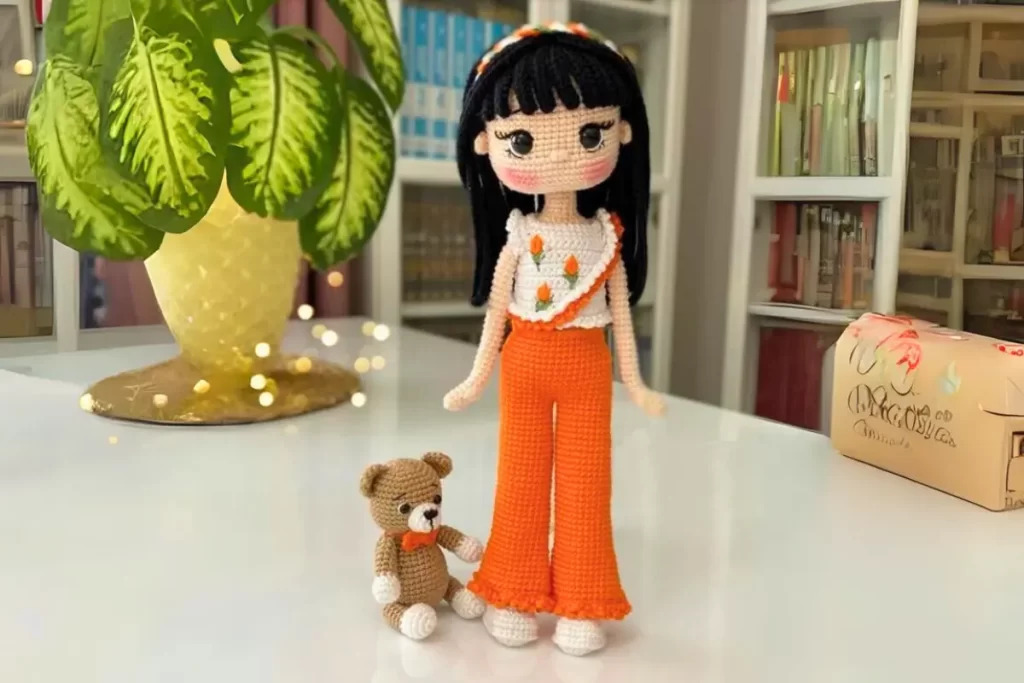 Boneca Angela Amigurumi Receita Passo a passo Gratis