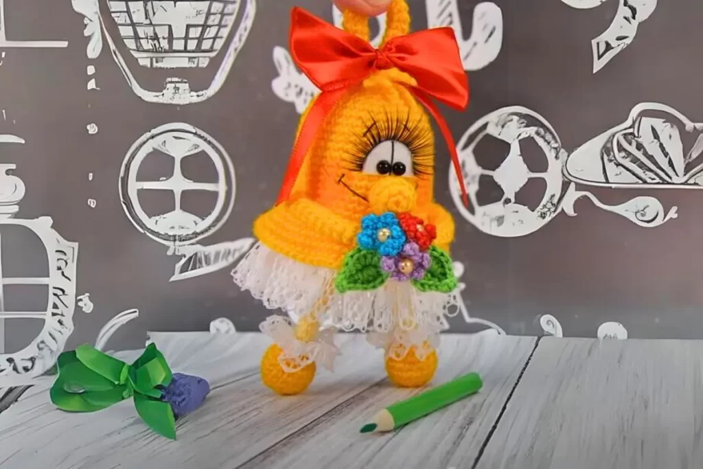 Boneca Bella Sino de Natal Amigurumi