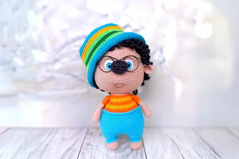 Boneco Ouriço Amigurumi