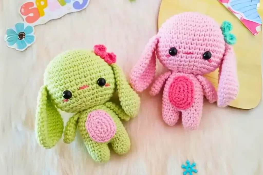 Coelhinhos Salti e Pelusi Amigurumi