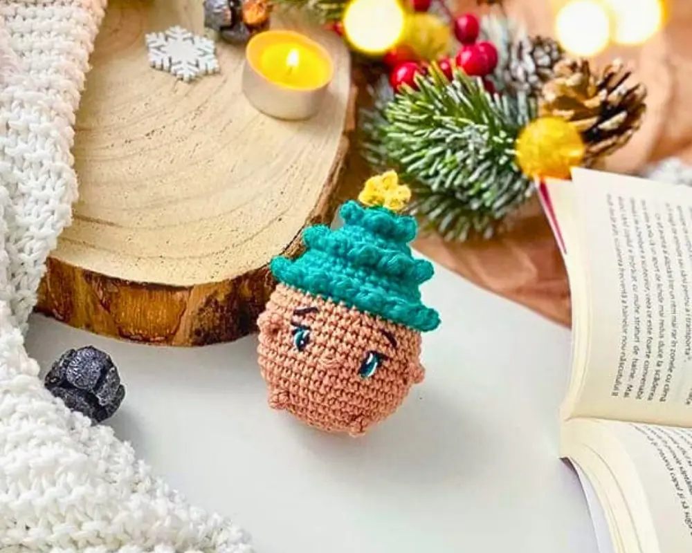 Enfeite Natalino Mini Arvore Amigurumi