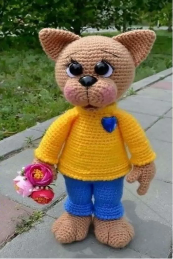 Gatinho apaixonado amigurumi Pinterest