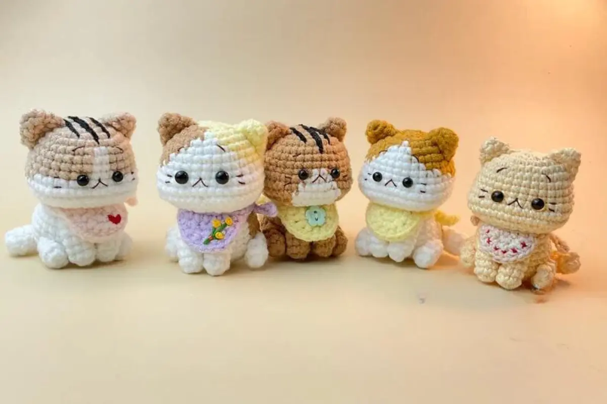 Amigos Gatinhos Amigurumi Receita Passo a Passo Gratis