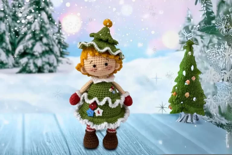 Boneca Natalina Amigurumi