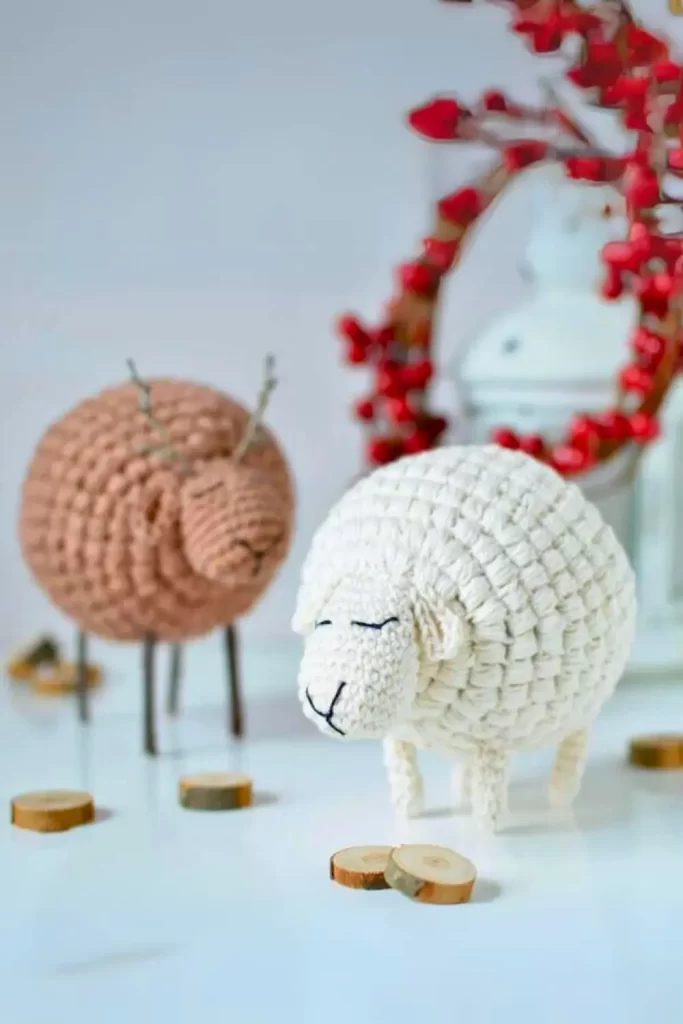 Ovelha e Rena Decoração de Mesa Amigurumi Pinterest