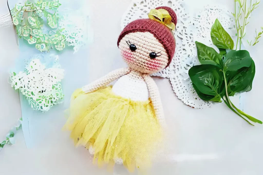 Boneca Bailarina Amigurumi