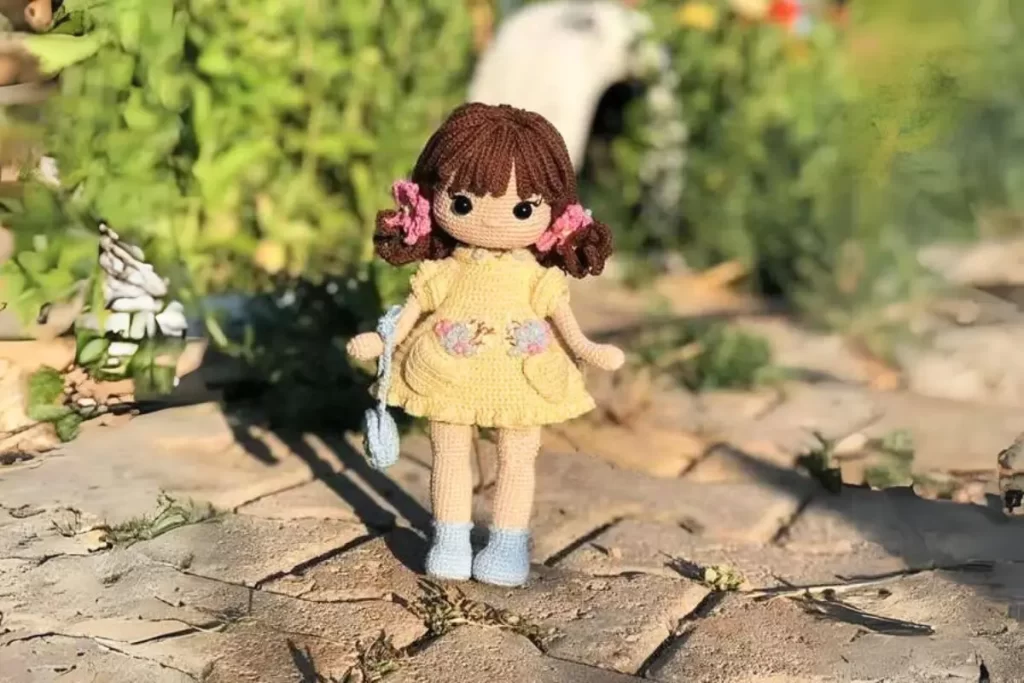 Boneca Menina Doce Amigurumi