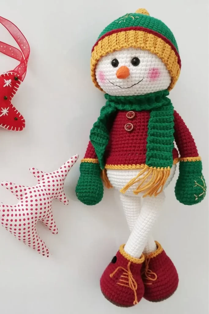 Boneco de Neve Amigurumi Pinterest