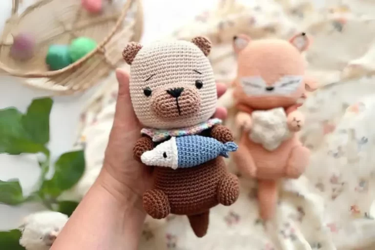 Lontra e seu Peixe Amigurumi (2)