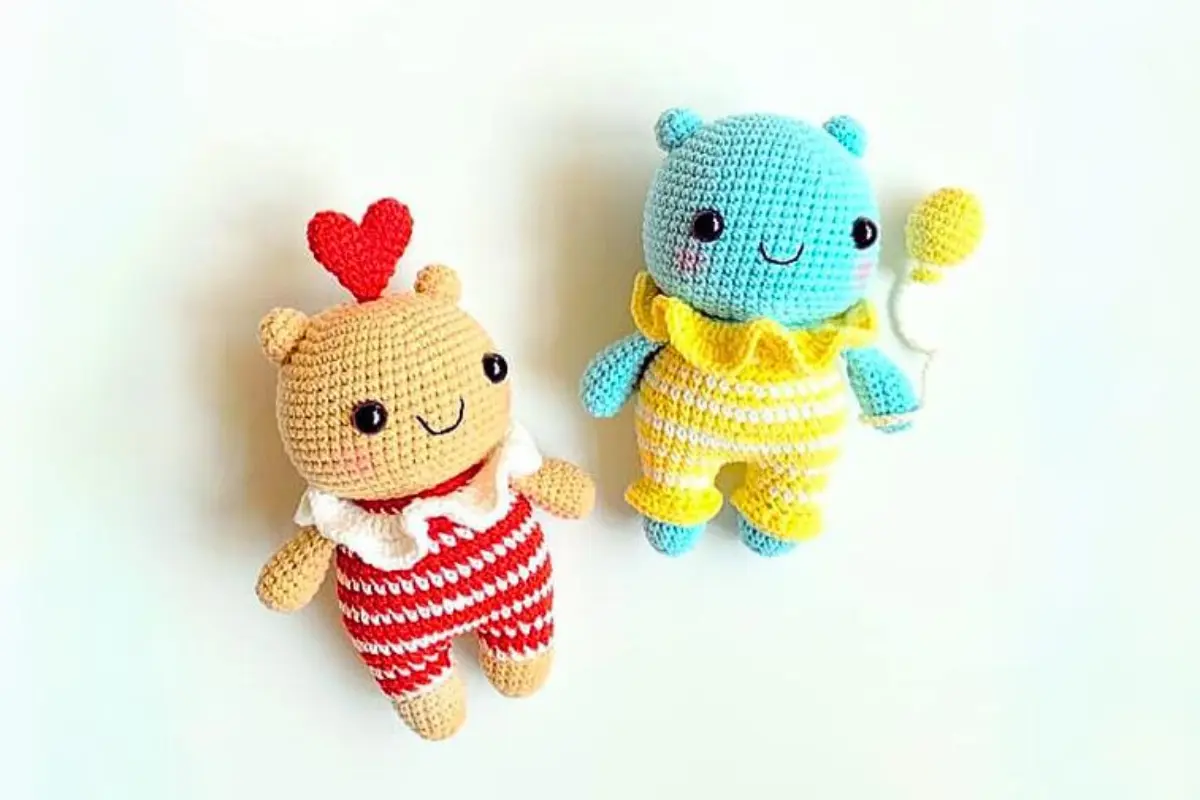 Amigos Urso Tim e Tam Amigurumi