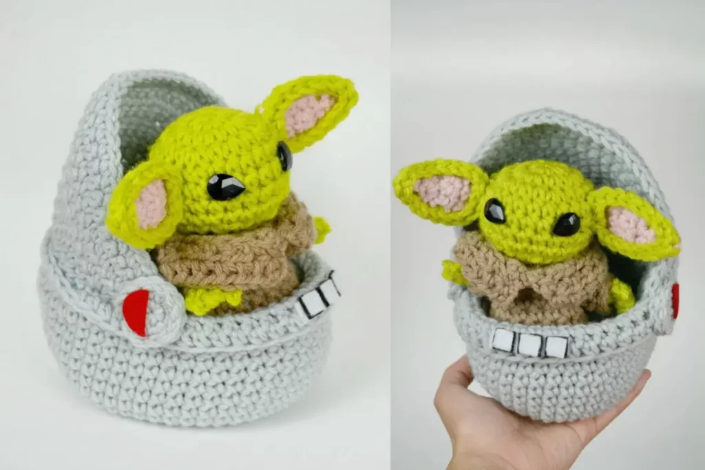 Baby Yoda em seu Berço Espacial