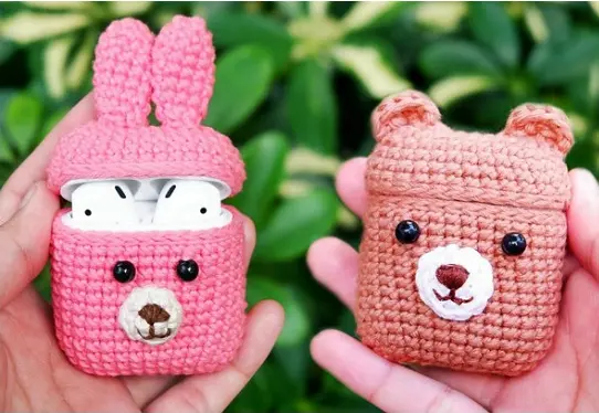 Capinha para Fones de Ouvido Amigurumi